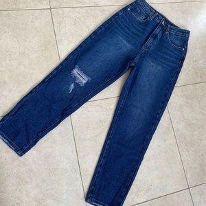 Mom jean blue